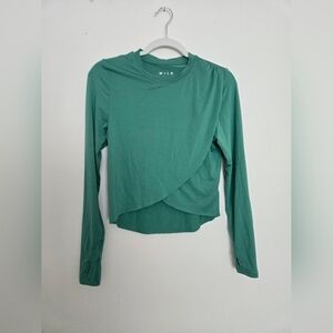 WILO Long Sleeve Women's Cropped Athletic Top | Size M